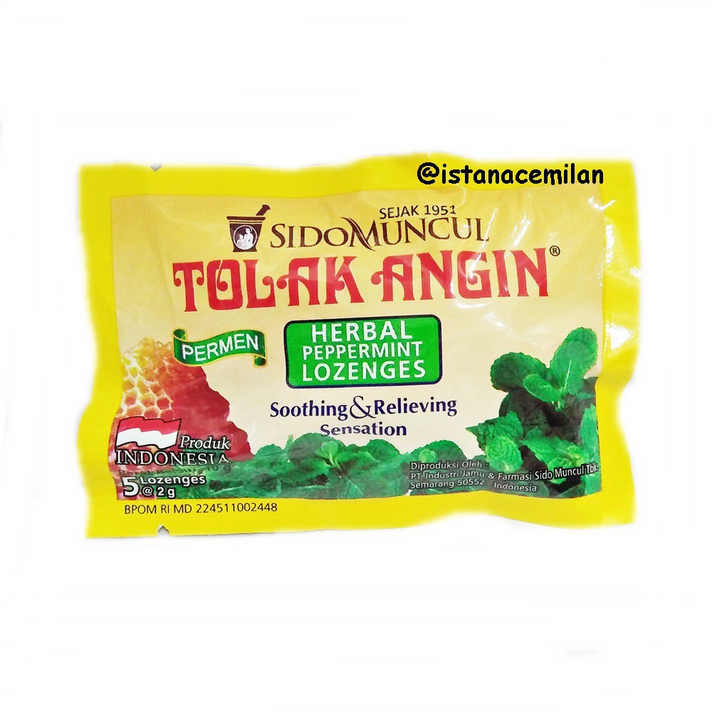 

Permen Tolak Angin - 1 Sachet