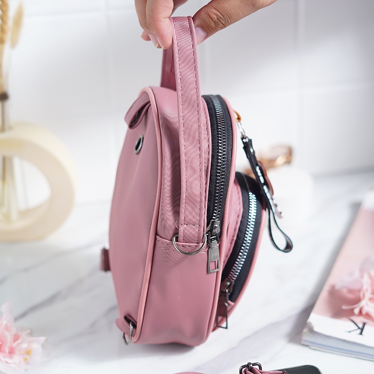 Luna Aura Tas Slempang Ransel Wanita Mini 3in1 Free Gantungan Tas Multifungsi Tas ootd Slingbag Wanita Kekinian Tas Murah Dan Bagus Tas cod