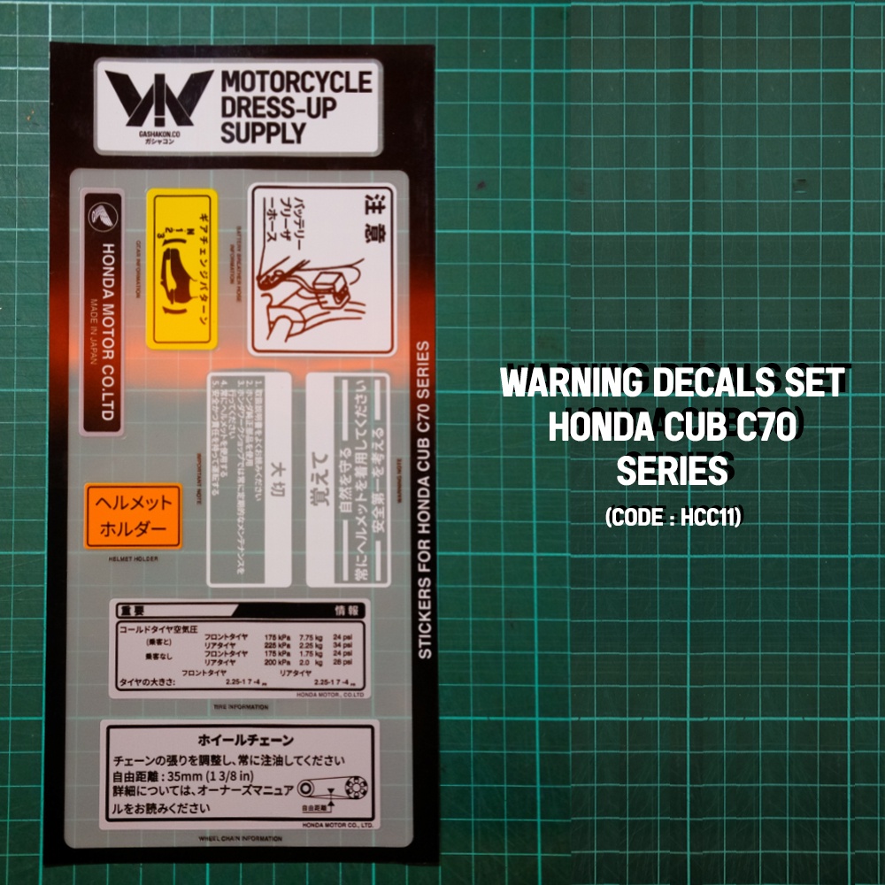 Sticker Detail/Warning Stickers/Warning Decals/Stiker detail/Stiker warning/Detail stiker jepang/Hon