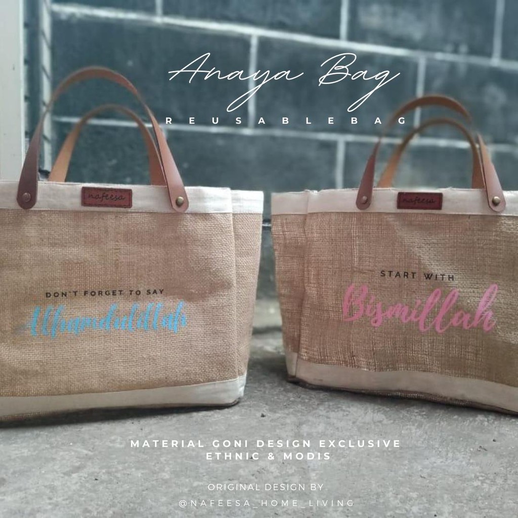 Tas goni "Reusable Bag" "Anaya Bag" byNAFEESA