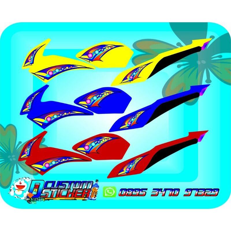 striping vijar siluman striping vixion custom