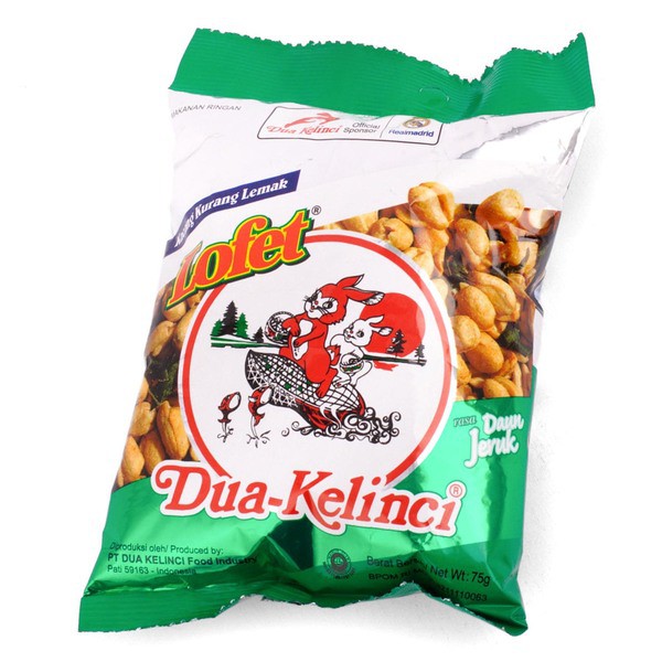 

DUA KELINCI Lofet Daun Jeruk 75g - Kacang Kurang Lemak