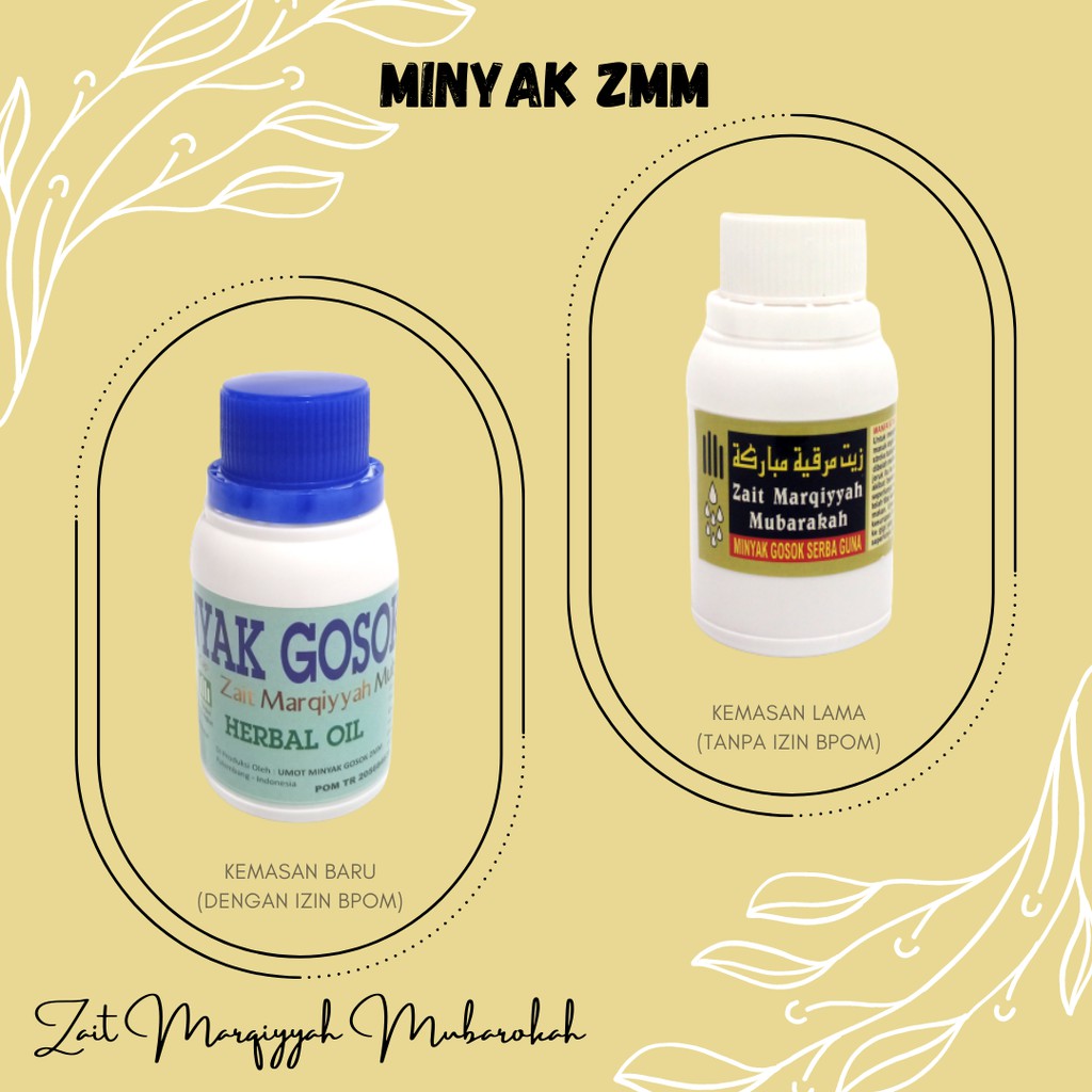 Minyak Serba Guna ZMM Cap Empat Tongkat (Zait Nabati Nafi'ah Marqiyyah Mubarokah) 100ml Minyak Gosok