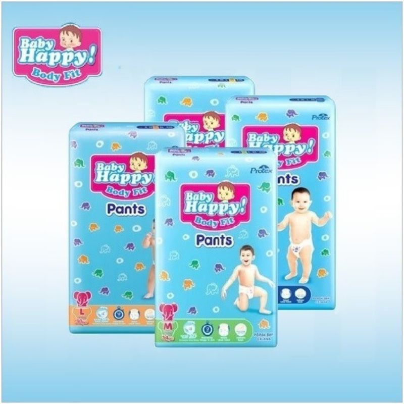 pampers baby happy fit pants L30 M34 XL