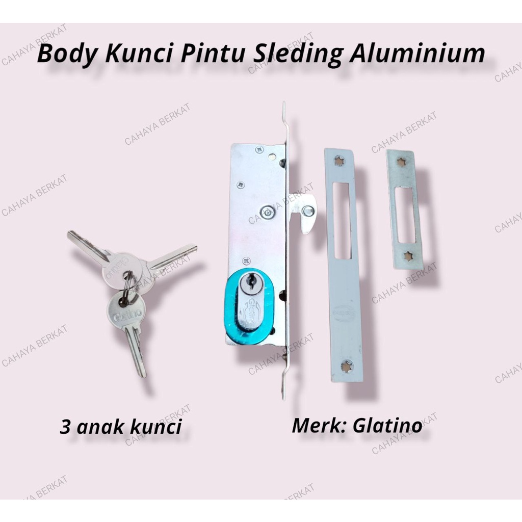 Kunci Body Sleding Pintu Geser Aluminium Glatino HARGA TERMURAH