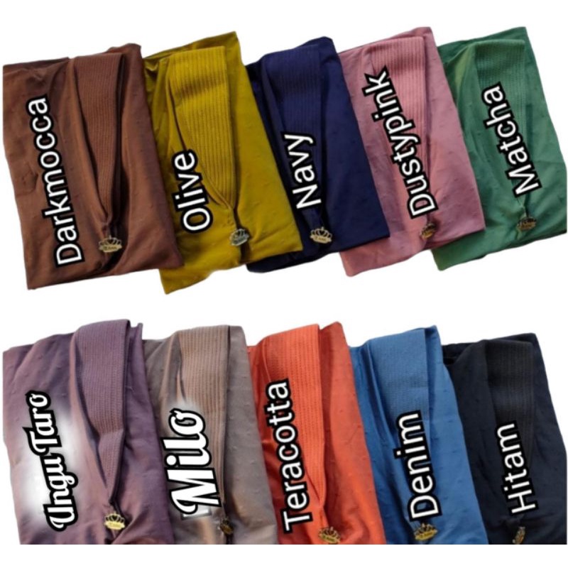 [ Adel Hijab ] NADIEN••hijab segitiga instan jersey •• hijab simple••