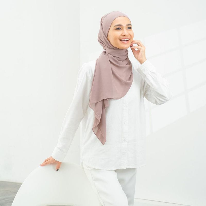 Hijab Pashmina Malay Instan Tali Belakang Pashmina instan melayu Ceruty BabyDoll Kerudung Pashmina Ikat Terbaru Safa Hijab