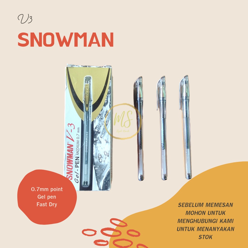 

BOLPOINT GEL SNOWMAN V3 0.7MM