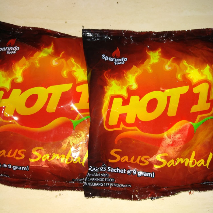 

Hot 1 saus sambal sachet isi 25