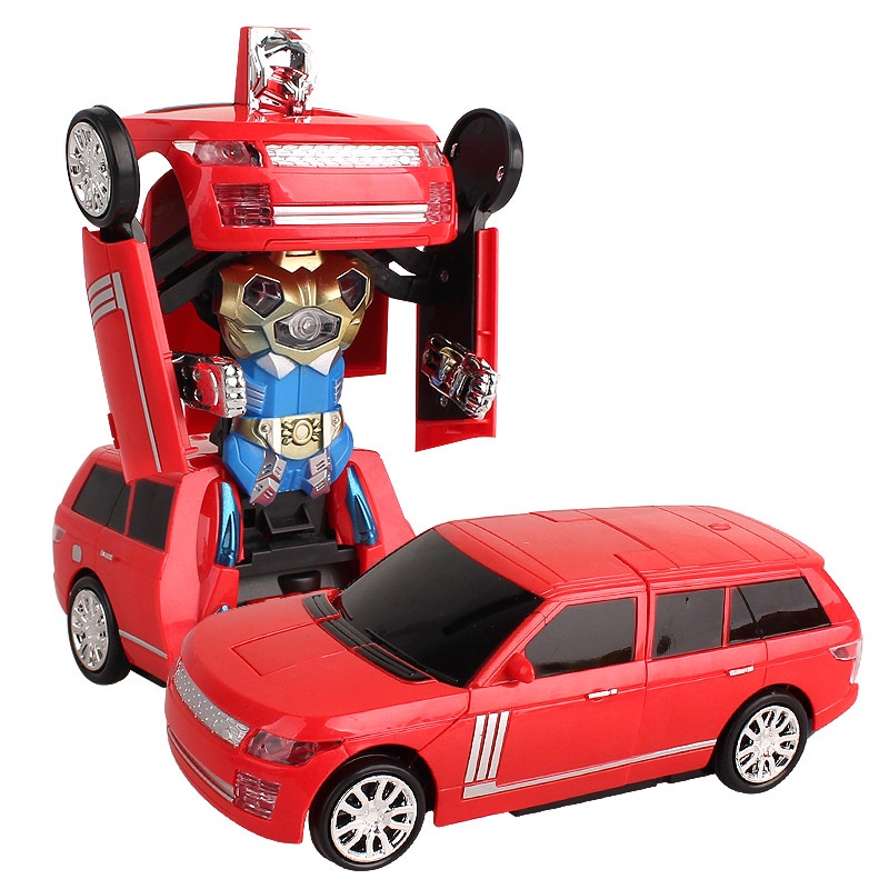 Mainan anak Robot car berubah jadi Transformers Road Tyrants LED and Music / Cocok untuk umur 3-9 thn