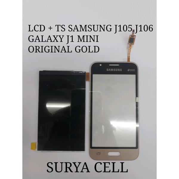 LCD TOUCHSCREEN SAMSUNG J105 J106 GALAXY J1 MINI ORIGINAL GOLD  ORIGINAL