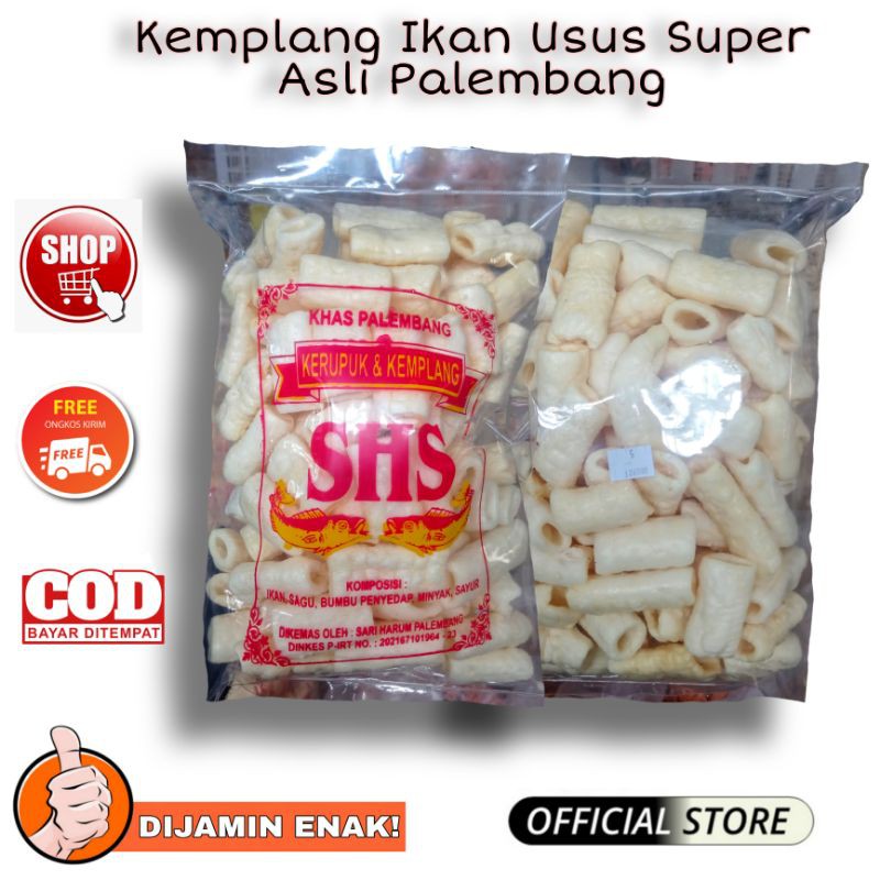 

Kerupuk Kemplang Ikan Khas Palembang Kemplang Ikan Super/Kerupuk ikan