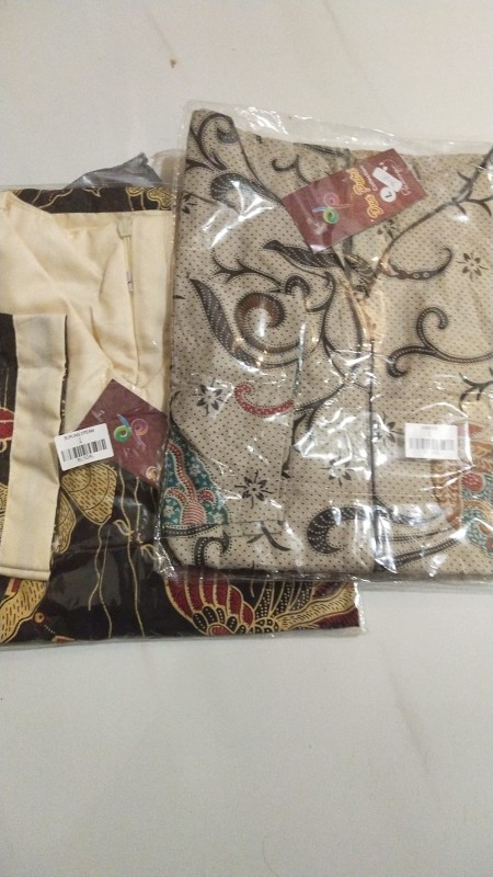 Atasan Batik Wanita Blouse Kombinasi Katun Size S-m-l-xl-xxl-3l-4l-5l By Batik Dua Putri