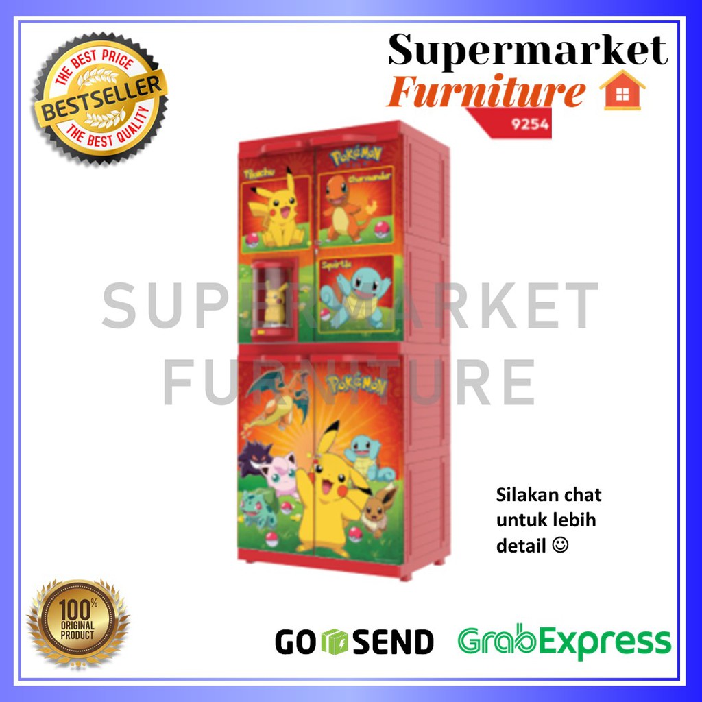 LEMARI PAKAIAN PLASTIK NAIBA FIT TERBARU BONEKA DOLL