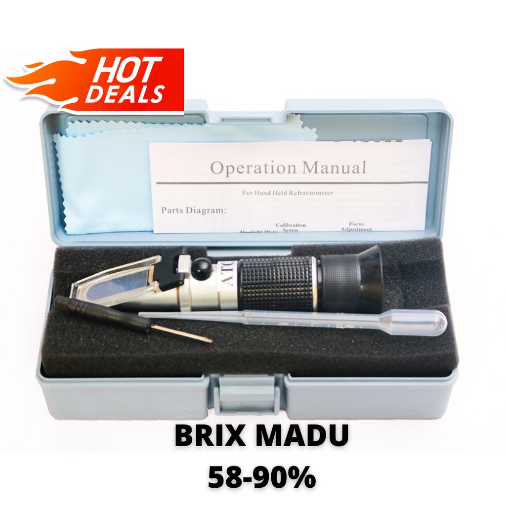 REFRACTOMETER MADU BRIX 58-90% brix madu refkatometer madu