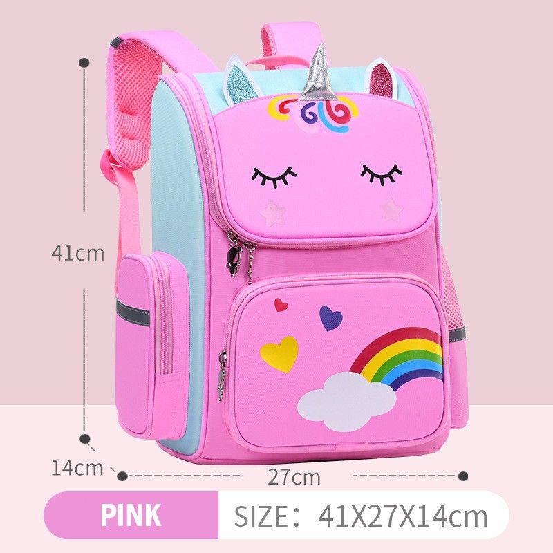 Tas Anak Perempuan'Backpack Sekolah SD SMPN Print  sablon tebal