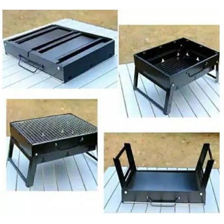 [TOSERBA_EMAK] -  PEMANGGANG LIPAT MULTIGUNA - PORTABLE BBQ GRILL JAGOO 35 CM