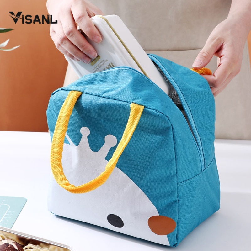 Tas Bekal Lunch Cooler Bag Box Salur Makanan Aluminium Kotak Makan Ransel Anak Karakter