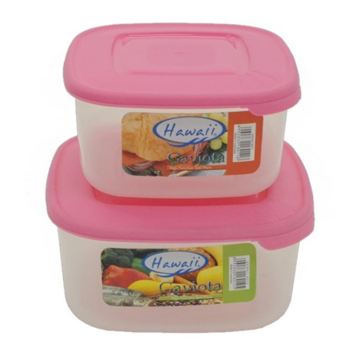 Hawaii Gaviota Set Kotak Makan / Sealware Set (8011-8012) S &amp; M / Toples Plastik/ Sealware / Food Container / Food Storage