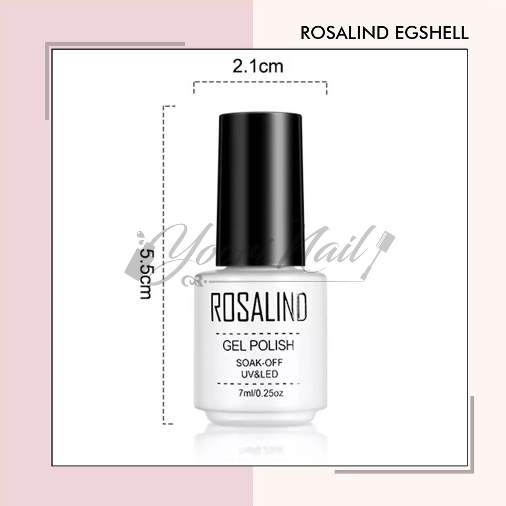 Rosalind eggshell kutek uv gel 7ml cangkang telur puyuh rosalind uv gel polish eggshell