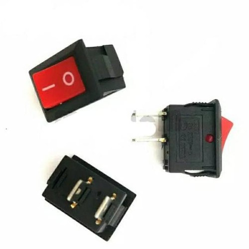 Saklar Switch Mini / kecil 2 Pin On Off MERAH