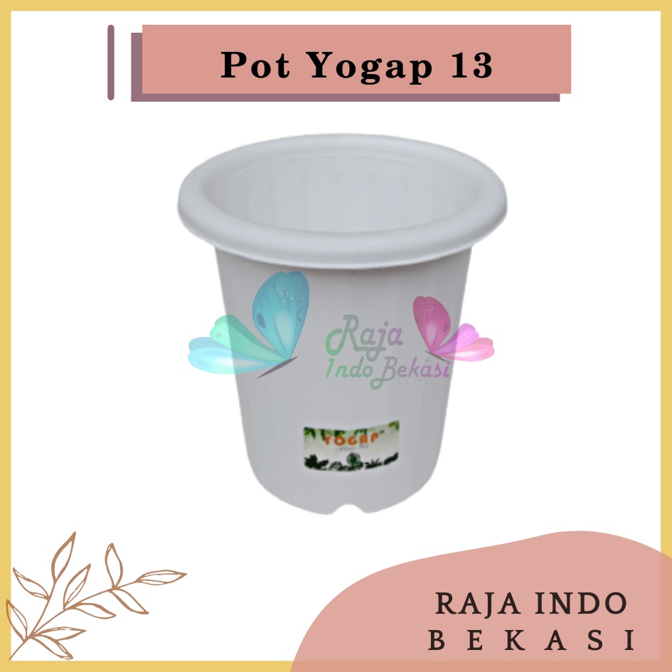 Pot Yogap 13 Putih Pot Tinggi Tebal Grosir Pot Yogap 10 13 15 17 18 Murah