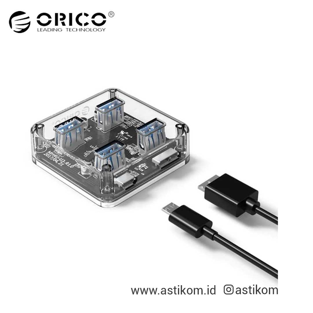 ORICO MH4U-U3 USB3.0 Transparent USB HUB Orico