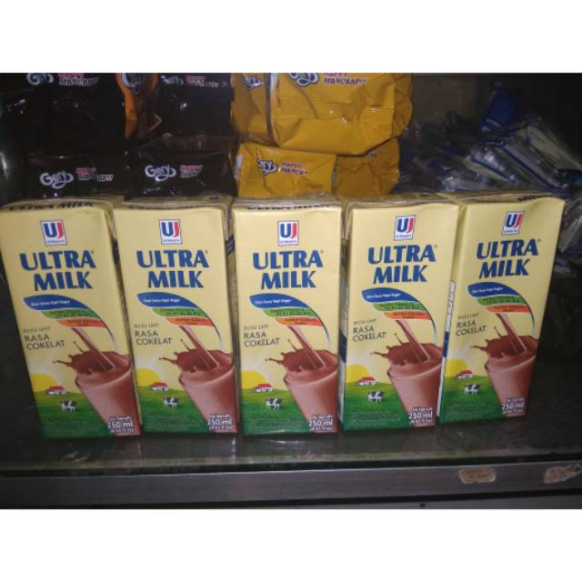 

Murah meriah Susu ultra milk 250 ml