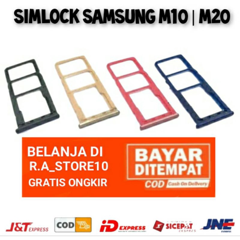 Jual Simlock Simtray Samsung Galaxy M10 M105 M Sim Lock Sim Tray Slot Simcard Holder Dudukan Sim Card Shopee Indonesia