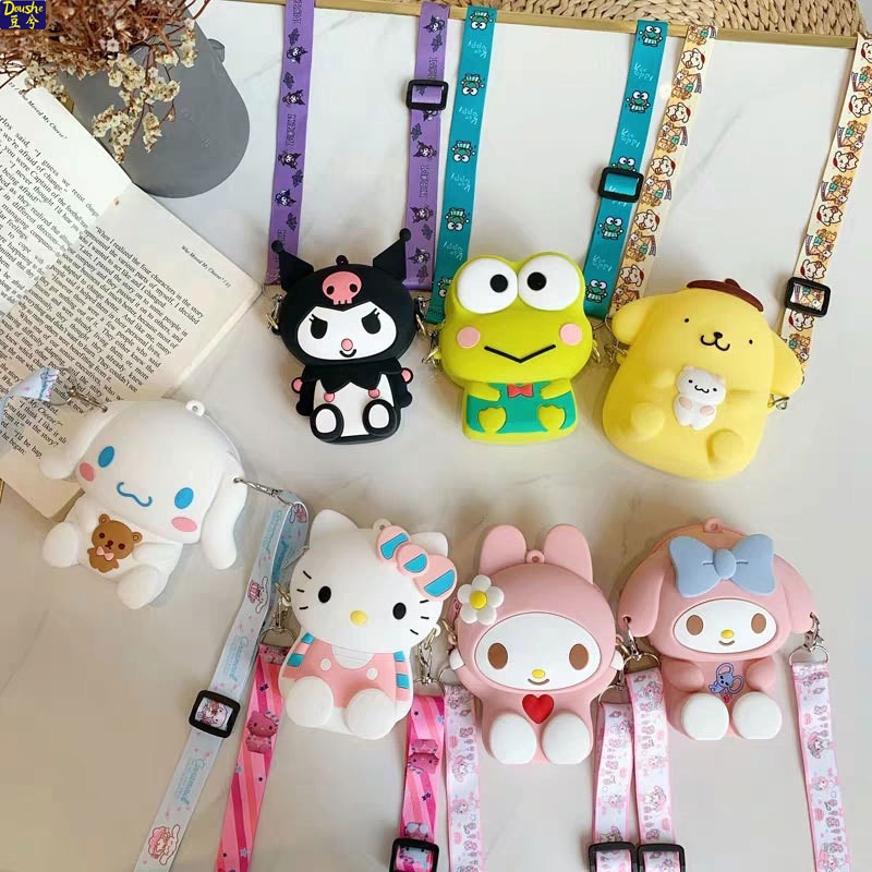 TAS JELLY KARAKTER tas selempang anak import resleting bag
