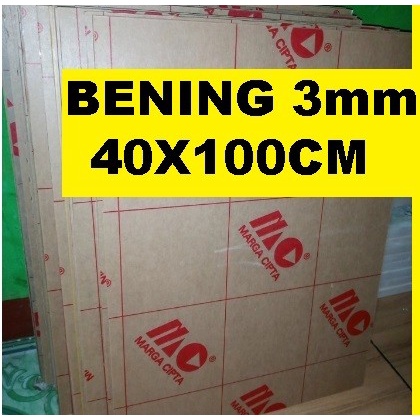 

Acrylic - Akrilik - Bening merk MARGA CIPTA tebal 3mm ukuran 40x100cm