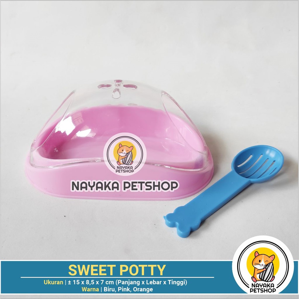 Sweet Potty Tempat Mandi Hamster Wadah Pasir Wangi