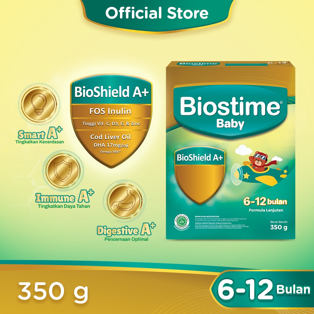 Biostime 6-12 350gr / Toko Makmur Online