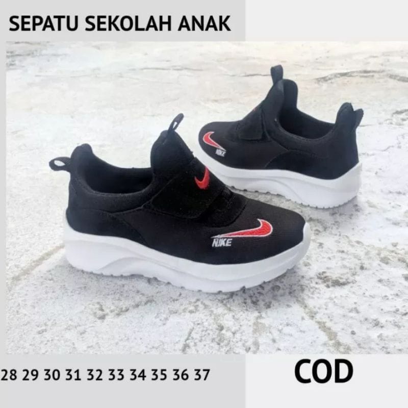 Andien Galerry Sepatu Anak Perempuan Warna Hitam Polos Sekolah Sepatu Sneakers Anak Sneakers Sepatu Anak Cewek Fashion Sepatu Anak Santai