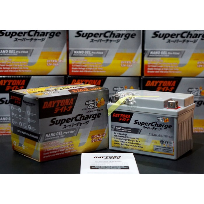 Jual Aki Motor Scoopy - DAYTONA DYTX4L-BS NANO GEL (+ Masker Motor