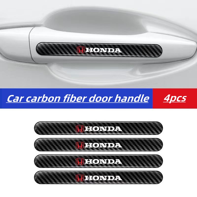 Cover Pelindung handle Pintu Mobil Bahan carbon fiber