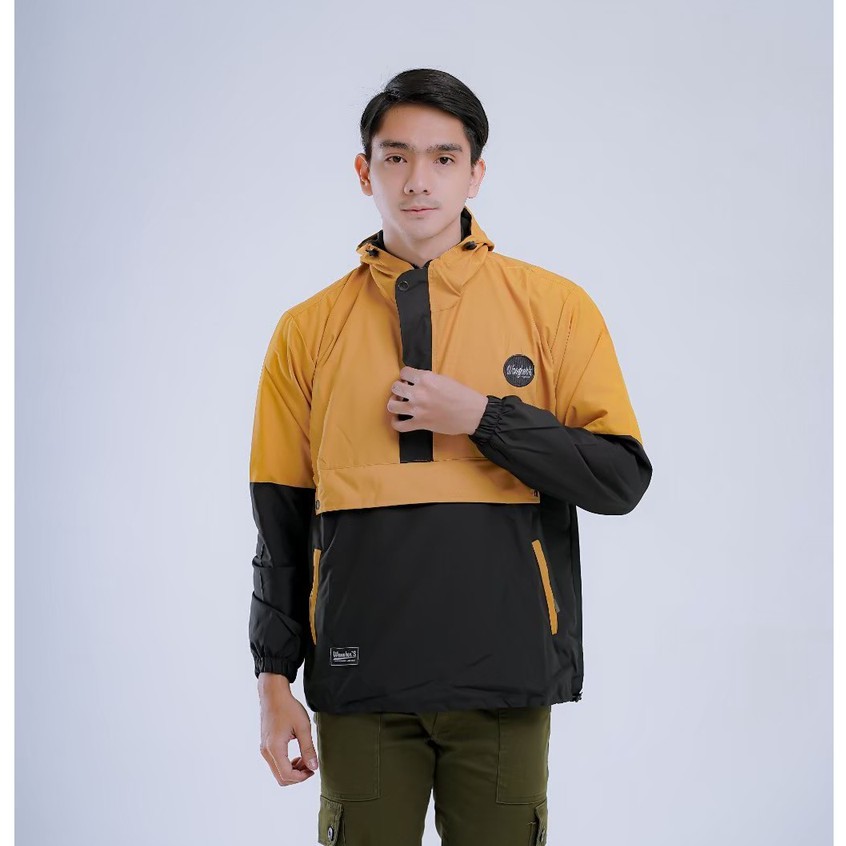 AKN- JAKET CAGOULE PRIA WINDBREAKER / JAKET HOODIE TASLAN PARASUT / JAKET MOTOR ANTI AIR WATERPROOF