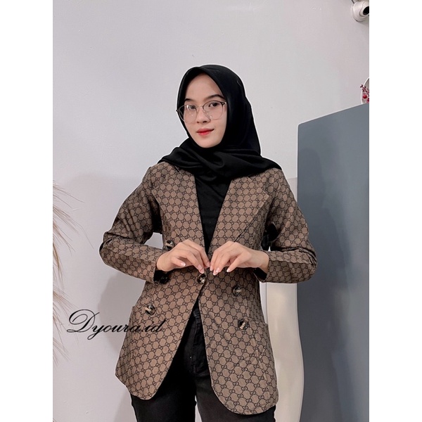 Blazer wanita / blazer / blezer wanita / BLAZER GCG WANITA IMFORT READY STOCK/ jaket wanita / blazer premium / BLAZER GC COKLAT IMPORT / LEZER GC PREMIUM TERMURAH Ready BY DYOURA