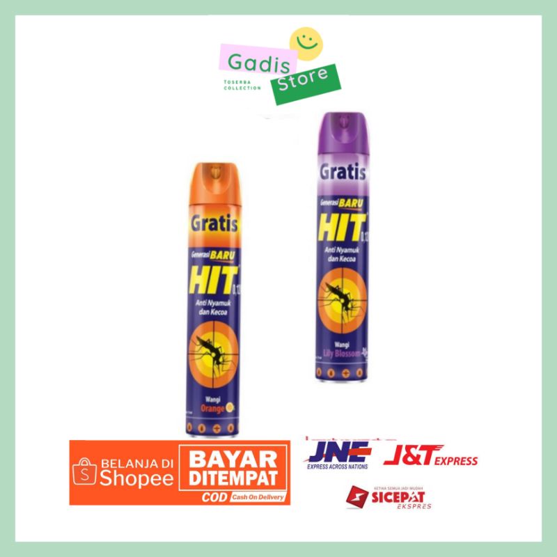HIT SPRAY ANTI NYAMUK & KECOA 600ml+75ml