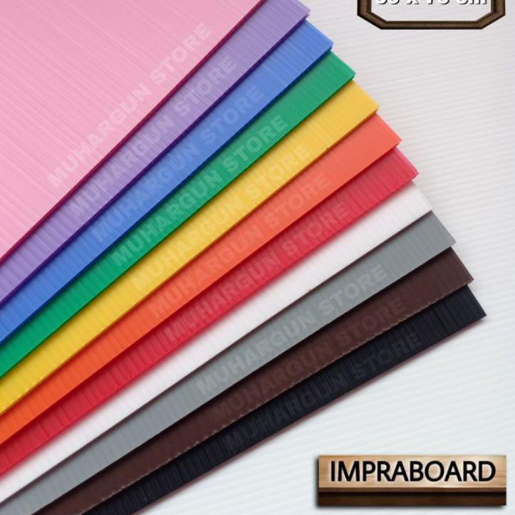 

Stok terbaru 4 Lembar Impraboard / Infraboard 50 x 75 cm Hitam Putih Abu Coklat Hijau Biru Kuning Me