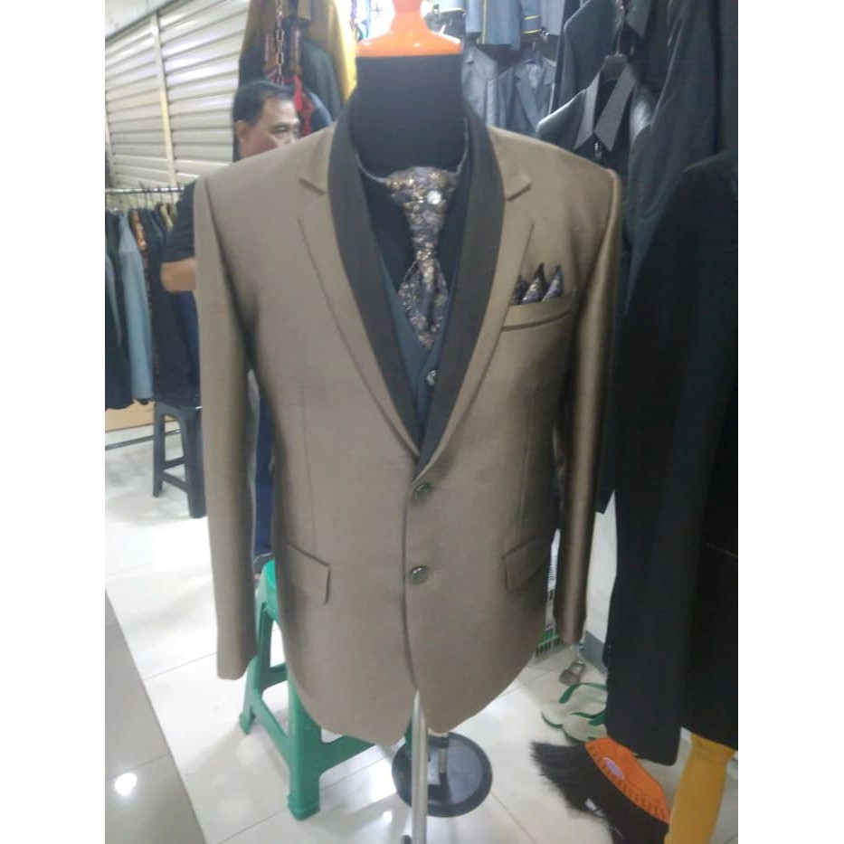 Bikin Dan Fitting Jas dan Celana Formal Pengantin Blazer Pria Wanita Anak Anak