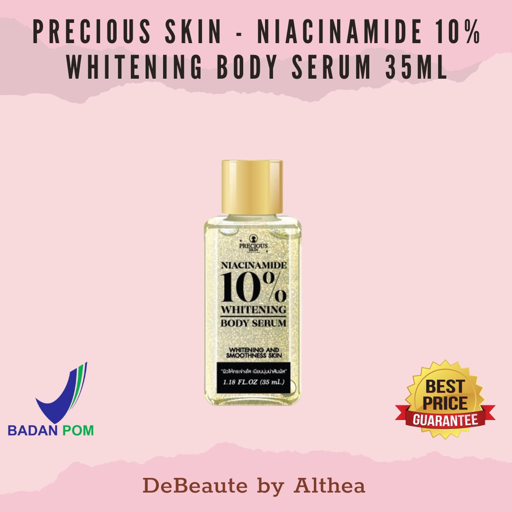 Precious Skin NIACINAMIDE 10% Whitening Body Serum Booster / Serum Pemutih / Body Booster 35ml