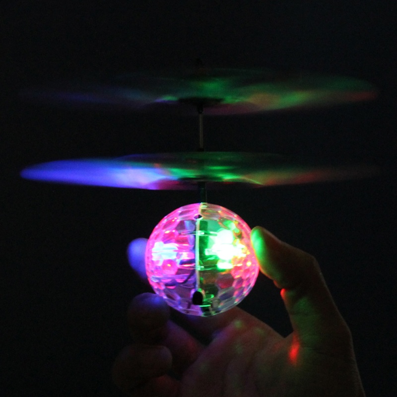 Mary Flash Flying Infrared Induction Colorful LED Disco RC Helikopter Mainan Anak