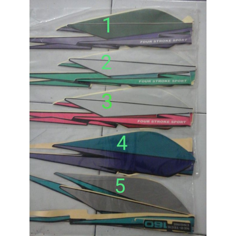 Sticker Striping Honda gl pro 95