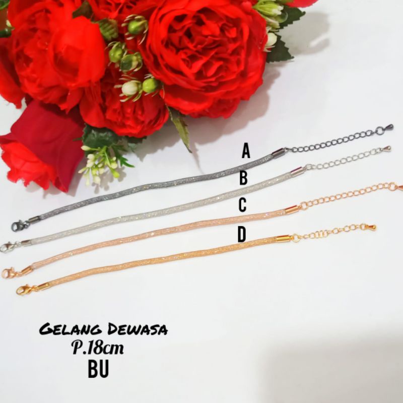 COD|| Gelang Pandora Gliter Dewasa TITANIUM,termurah