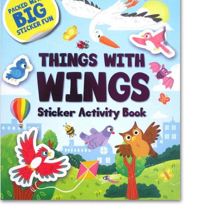 

TERLARiS!! (KD) Things With Wings Sticker Activity Book (Packed with BIG Sticker Fun) 儿