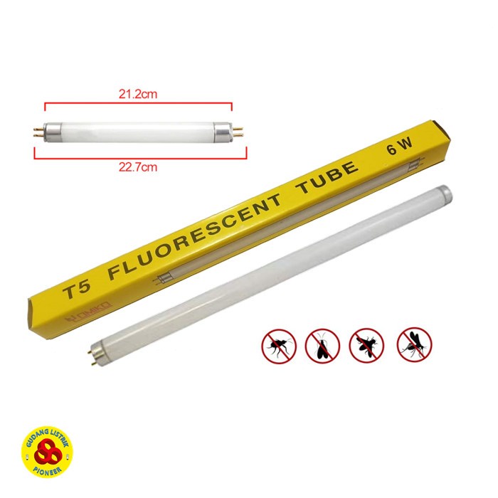 Lampu Insect Killer TL T5 6W UV BL Serangga Bohlam 6 Watt Neon