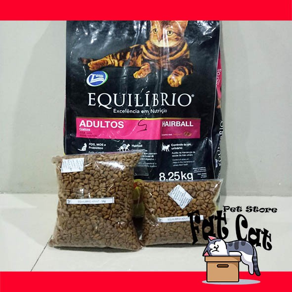 Equilibrio adult 1kg repack 1 kg makanan kucing Equilibrio