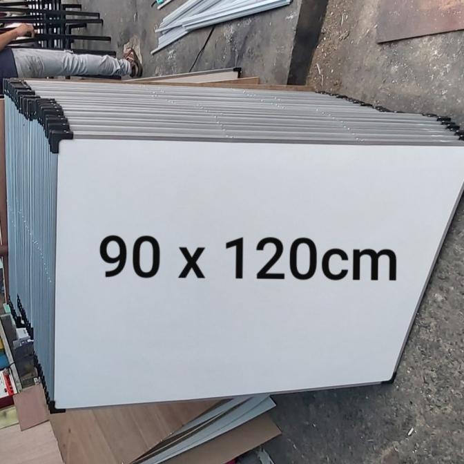 

whiteboard gantung 90 x 120 cm Nonmagnet
