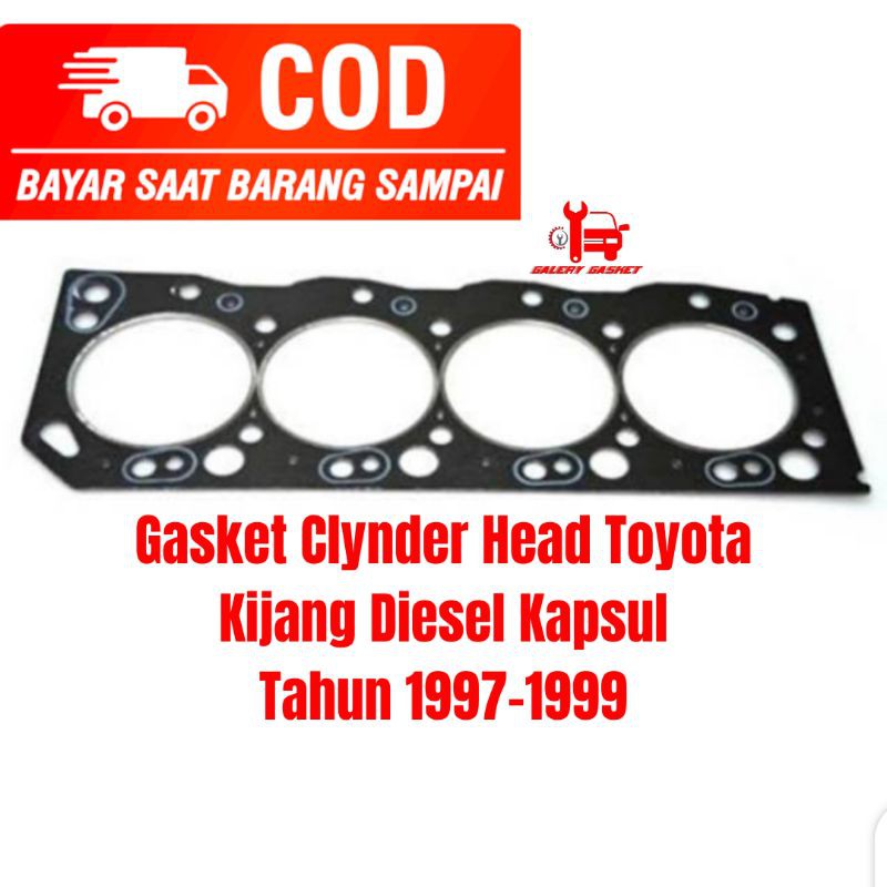 PAKING CLYNDER HEAD TOYOTA KIJANG DIESEL 2500CC LGX TAHUN 1997-1999 GASKET SILINDER HEAD KIJANG DIES